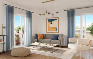 Vue intérieur appartement du lot H